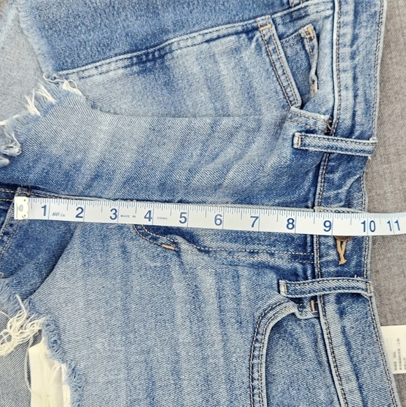 Hollister Light Wash Distressed High Rise Short Shorts Vintage Stretch Size1/25 - Picture 5 of 8